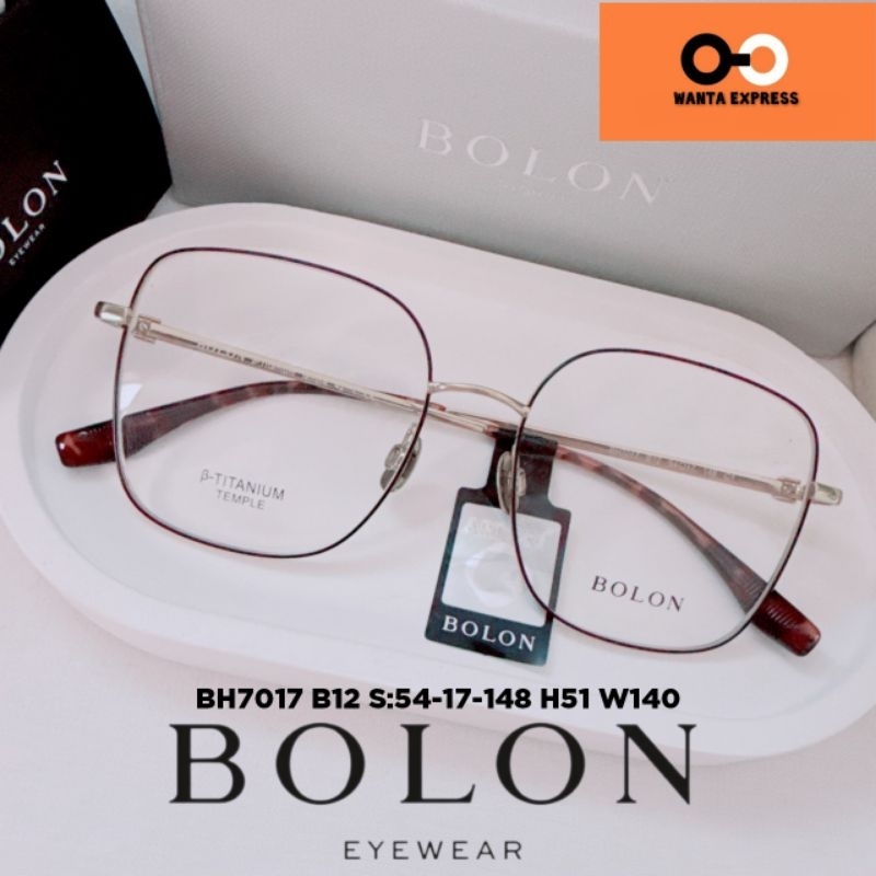 กรอบแว่นตาผู้หญิง BOLON TITANIUM BH7017 แท้ พร้อมเลนส์ ตัดแว่นสายตาสั้น ยาว แว่นกรองแสง บลูบล็อก ออโต้ ตัดสายตา ญาญ่า