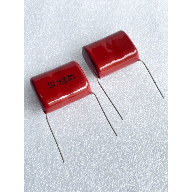 (แพ็ค3ชิ้น/10ชิ้น) C 0.068UF 1600V 683=68NF Cไมล่าญี่ปุ่น ขา28มิล PP683K DC1600 C0.068UF1600V C 0.06