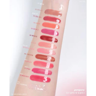(ราคาSale=ใกล้หมดอายุ) PERIPERA Ink Glasting Lip Gloss 4.5ml ลิปกลอส เพอริเพอร่า
