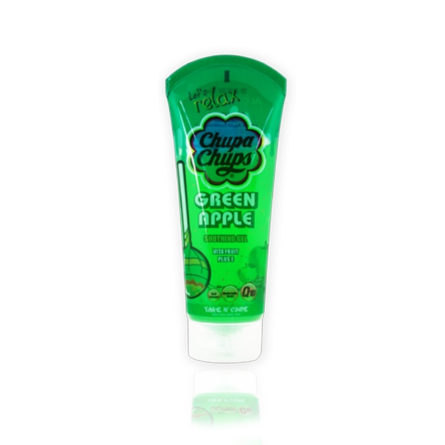 chupa chups let's relax green apple soohting gel200ml.เจลบำรุงผิวสูตรแอปเปิ้ลเขียว200มล.