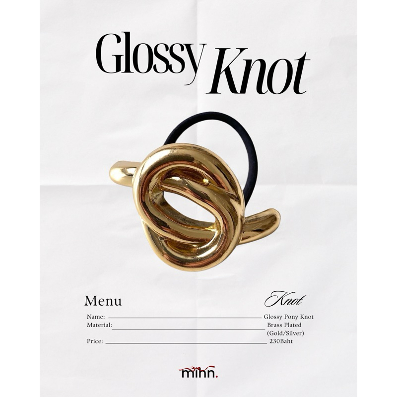 mihn. - Glossy Pony Knot ยางมัดผม