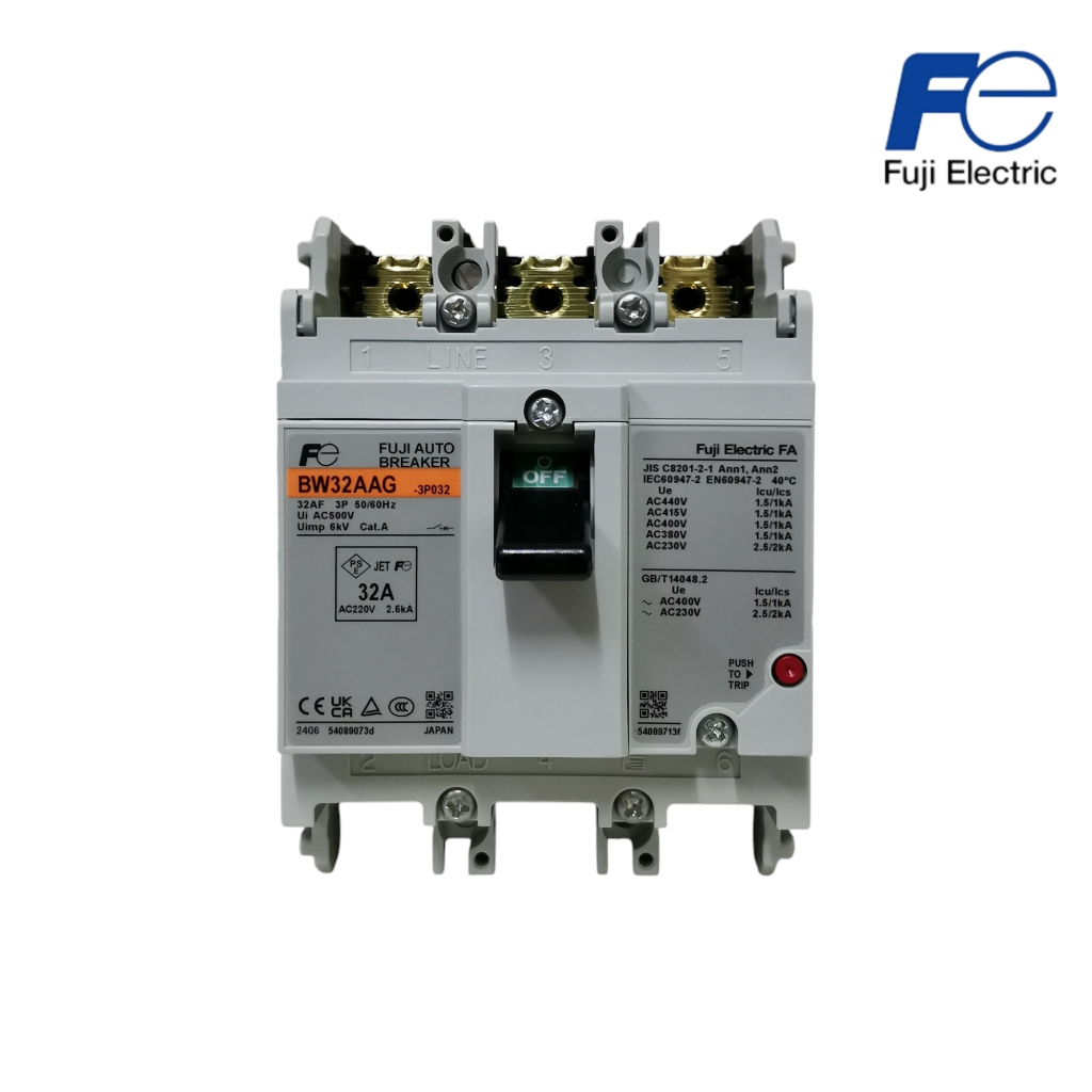 Fuji Electric BW32AAG 3P 20A 32A เบรกเกอร์