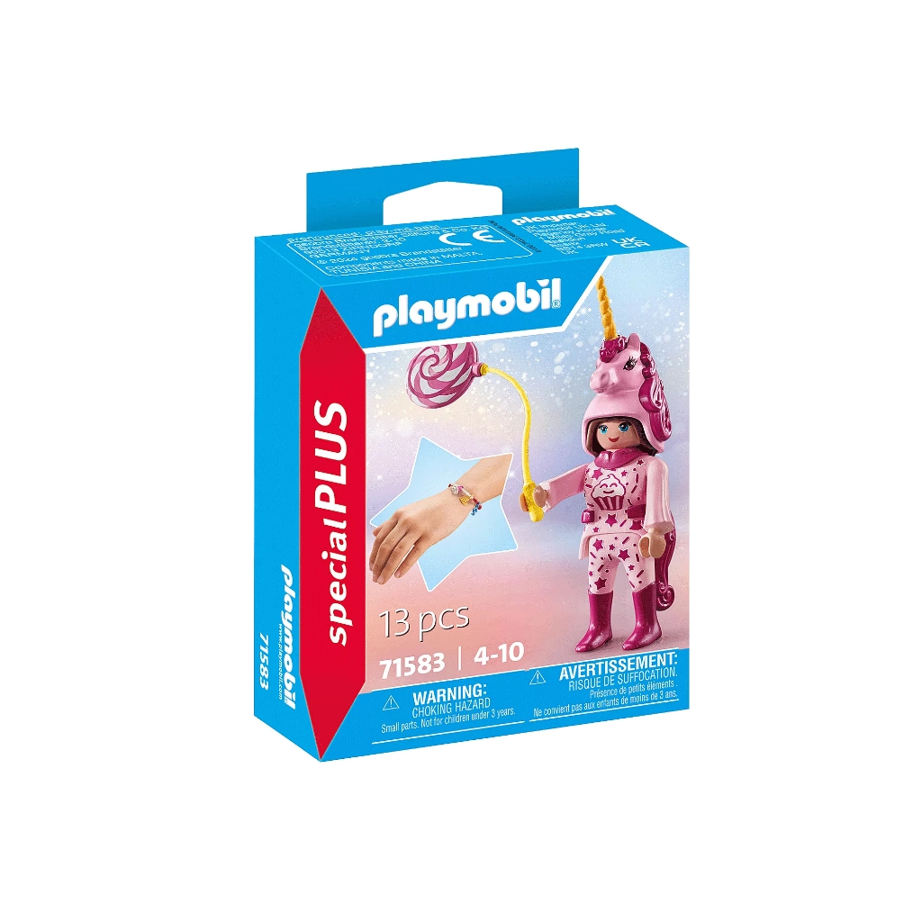 Playmobil 71583 Special Plus Sweets Unicorn แอคชั่นฟิกเกอร์ สเปเชียล ผู้หญิงกับชุดยูนิคอร์นขนมหวาน