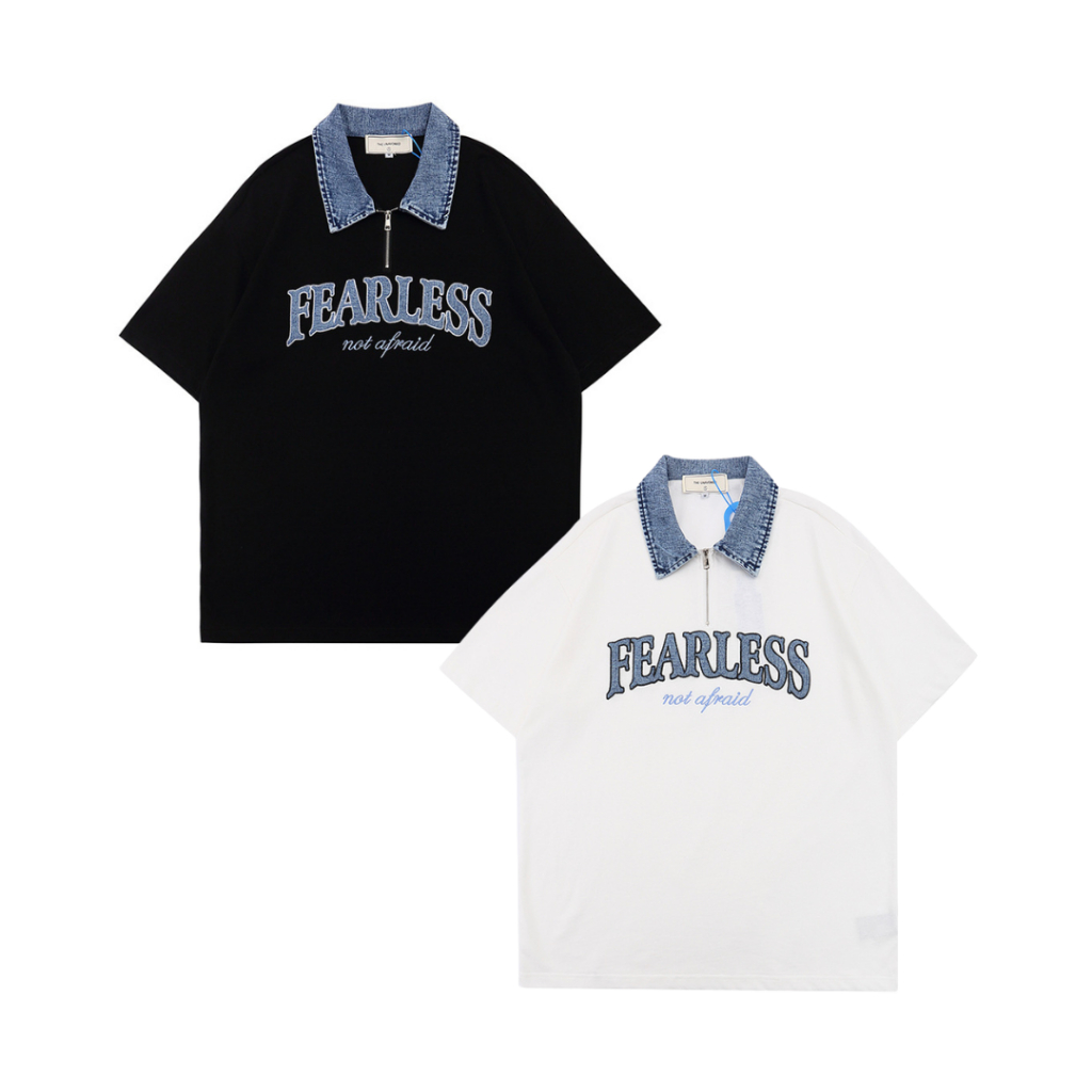 เสื้อโปโลคอปกยีนส์พรีเมียม Premium Jeans Polo Korea Style