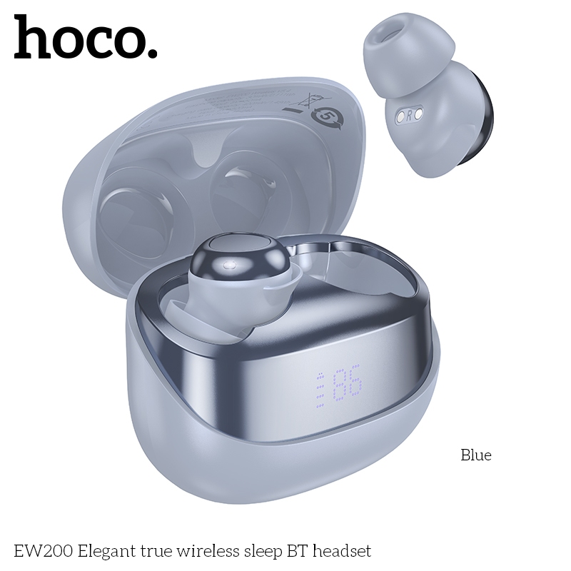 HOCO EW200 หูฟังไร้สาย TWS สำหรับใส่นอน ไม่เจ็บหู กันน้ำ IPX4 ใช้ได้ต่อเนื่อง 4 ชม. บลูทูธ 5.4 hc3