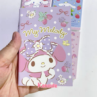 สมุดโน๊ต (14ลาย) มีเส้น ลาย sanrio size S(เล็ก) mymelody cinnamoroll