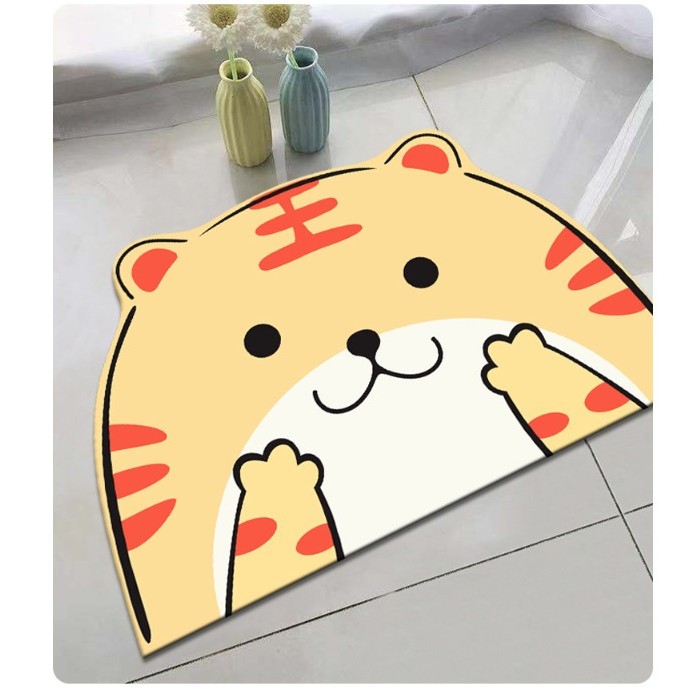PEKO PET&CAT [แผ่นรอบชาม004] แผ่นรองชามอาหารสัตว์เลี้ยง ลายการ์ตูน รองชามหมาแมว ดูดซับน้ำได้ดี