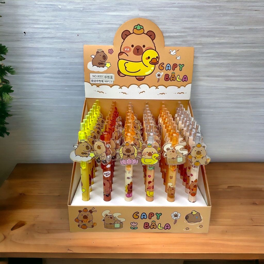 ปากกาเจลลายการ์ตูน หมึกน้ำเงิน ลายเยอะมากจ้า