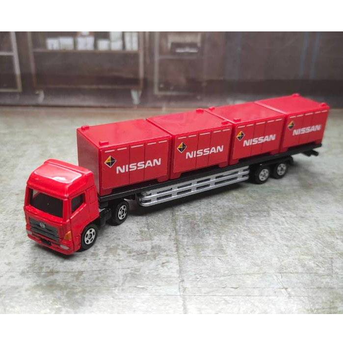 Tomica โมเดลรถเหล็กโทมิก้า No. 144 Hino Profia Trailer/Nissan รถบรรทุก คอนเทนเนอร์