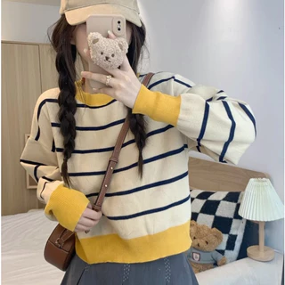 พร้อมส่งในไทย** เสื้อกันหนาวแขนยาวไหมพรม ลายพราง หนานุ่มใส่สบายสำหรับหน้าหนาว Y149