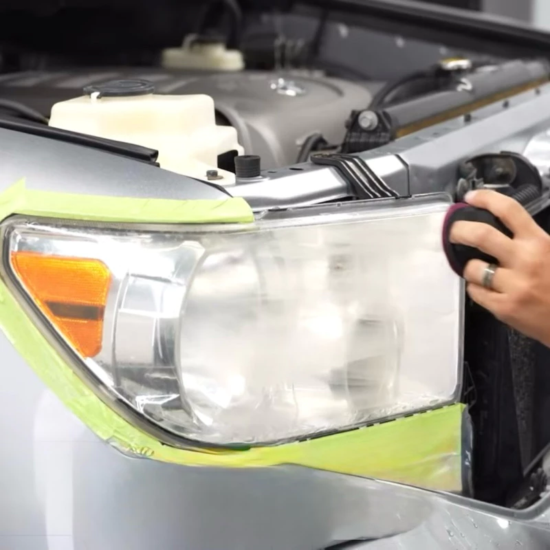 Carskote Headlight Restoration น้ำยาเคลือบไฟหน้ารถยนต์ ฟื้นฟู ซ่อมไฟหน้า กันUV กันหมอง ซ่อมไฟเหลือง Cerakote ขัดไฟหน้า thumbnail 7