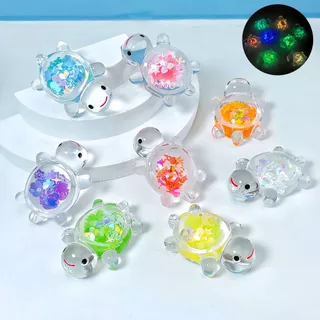 เต่าเรืองแสงสวนปลา Miniatures เครื่องประดับ Mini Luminous Glitter เต่าตกแต่งบ้านภูมิทัศน์หัตถกรรม
