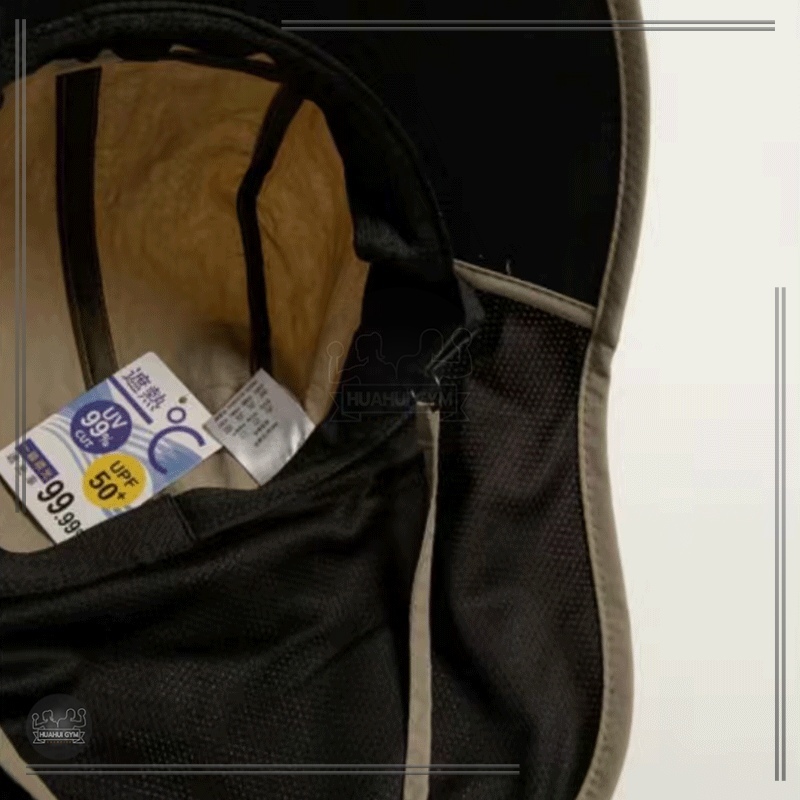 หมวกบักเก็ต หมวกเดินป่า ป้องกันแสงแดดที่คอ ปีกกว้างป้องกันรังสียูวี เหมาะสำหรับการตกปลาและเดินป่า - รูปที่ 6