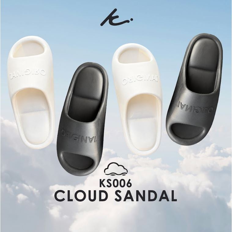 Kim&Co. CLOUD SANDAL(KS006WM) รองเท้าแตะแฟชั่นผู้หญิง รองเท้าแตะเกาหลีมินิมอล พื้นนุ่มสบาย ไม่เมื่อยเท้า