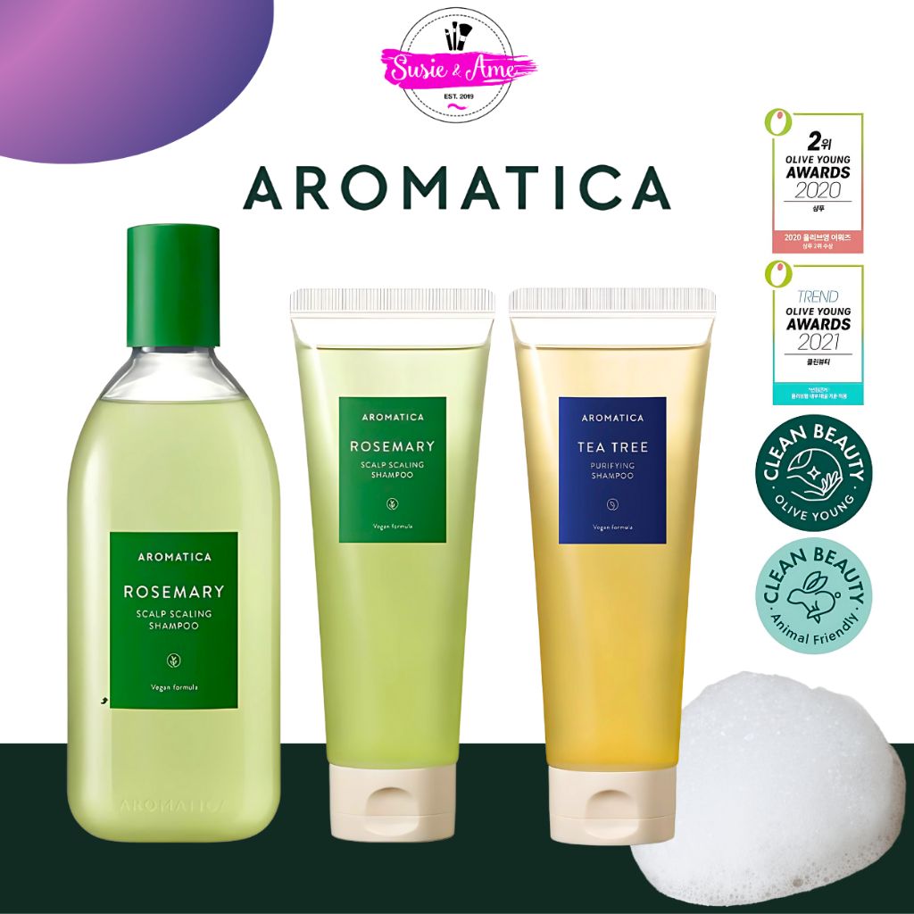 AROMATICA ROSEMARY SHAMPOO / AROMATICA TEATREE SHAMPOO / AROMATICA ROSEMARY ROOT ENHANCER 100 ml.