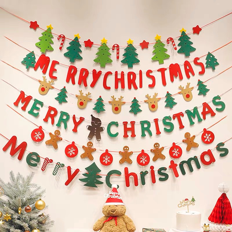 ร้านไทย ป้ายแขวน คริสมาสต์ christmas หลายแบบ พร้อมส่งในไทย
