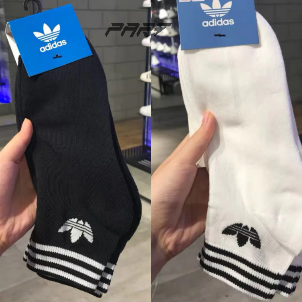 ถุงเท้า adidas รุ่นแถบขวาง ข้อยาวและสั้น สินค้าพร้อมส่ง **ใหม่ล่าสุด**