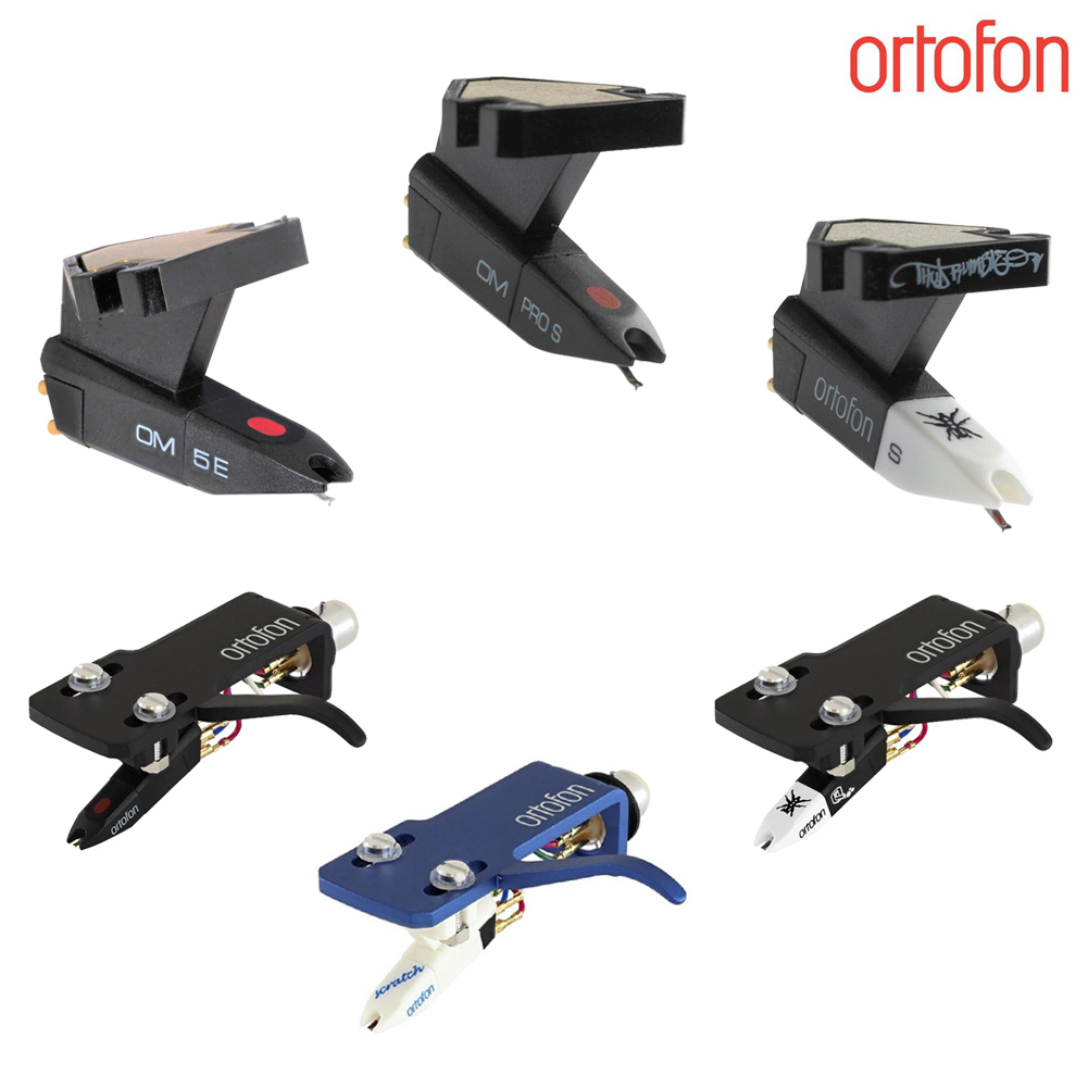 Ortofon ชุดหัวเข็ม รุ่นOM Series 5E, Pro S,Q. Bert, Scratch Cartridge Headshell เครื่องเล่นแผ่นเสียง