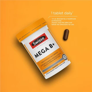 Swisse Mega B+ บรรเทาความเหนื่อยล้า บำรุงระบบประสาท EXP02/2028