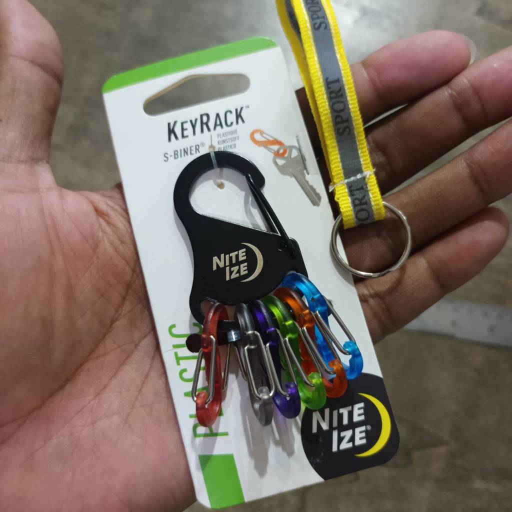 Tec40 NITEIZE KEYRACK S-BINER KRK2-01-R6 Open Bottle Stainless Steel Keychain พวงกุญแจ Tec40store ไร