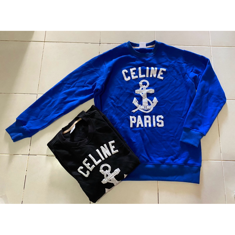 เสื้อแขนยาวคอกลม ชีลีน สกรีน แบบนูน