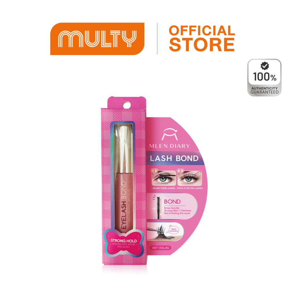 MLEN DIARY Lash Bond 4g. กาวติดขนตาปลอม แบบหัวแปรงปัด