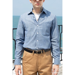Simple&Raw - เสื้อเชิ้ต SL711 Blue Chambray