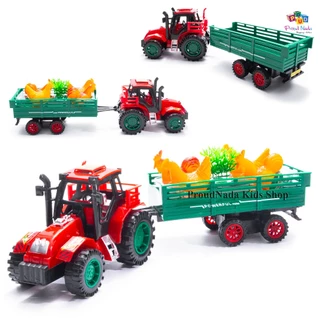ProudNada Toys ของเล่นเด็ก รถแทรกเตอร์ รถฟาร์ม(มี 2 สีให้เลือก) FARM TRACTOR SUPER POWERFUL NO.922-11