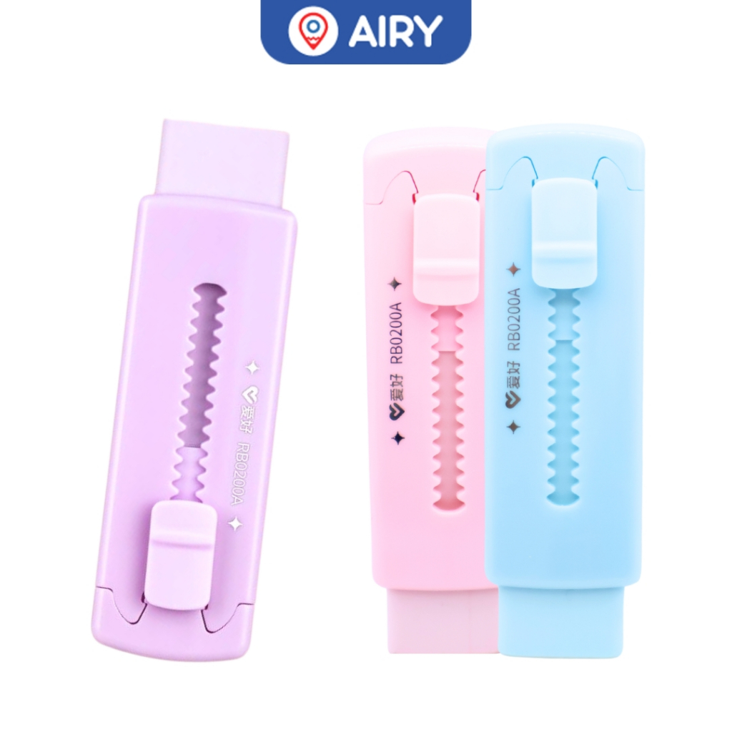 ยางลบแบบสไลด์ AIHAO ยางลบ ยางลบดินสอ ยางลบเลื่อนได้ เครื่องเขียน (1 ชิ้น) รุ่น RB0200A