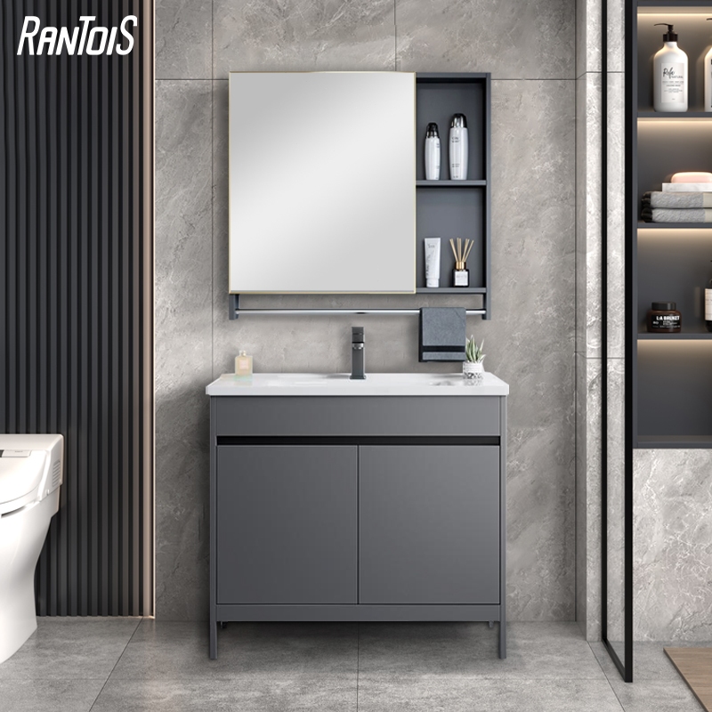 RANTOIS / ตู้ติดผนัง ตู้วางอ่างล้างหน้า ตู้เก็บของติดผนัง ชุดอ่างล้างหน้า ตู้เก็บของในห้องน้ำ ตู้เก็บของอ่างล้