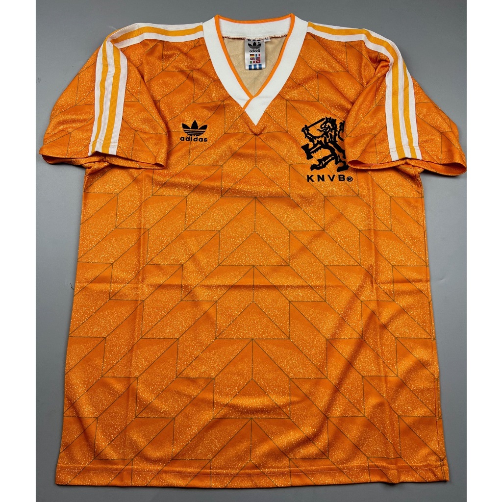 SALE !!! เสื้อบอล ย้อนยุค ฮอลแลนด์ เหย้า สีส้ม Retro Holland Home Cecat