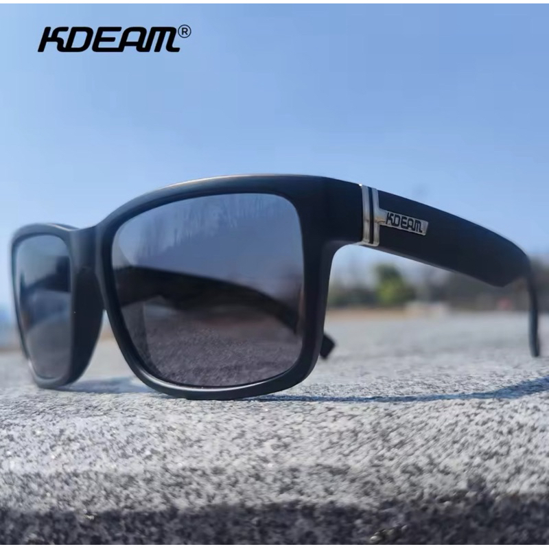 KDEAM ALPHA BLACK แว่นกันแดด  Polarized Lens สำหรับการเดินทาง ขับรถ และกิจกรรมกลางแจ้ง ป้องกันUV400