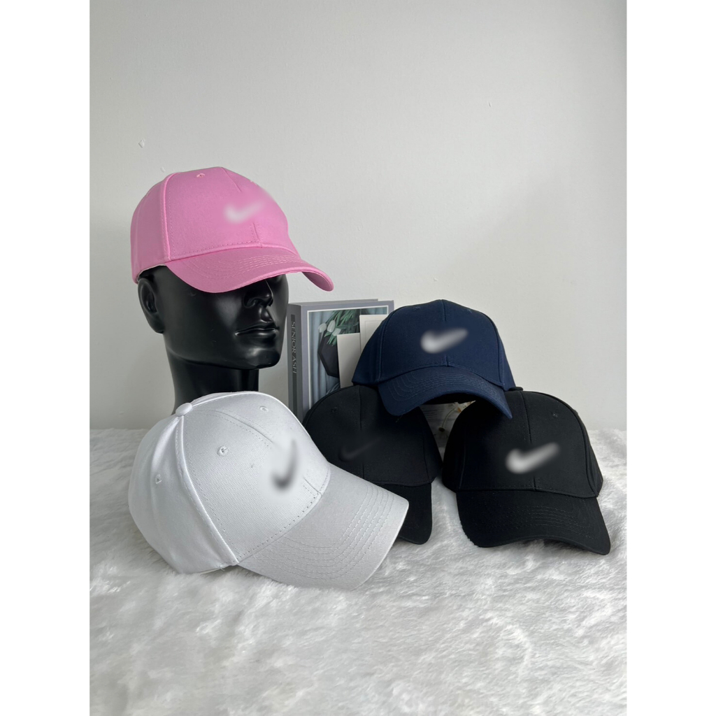 หมวกแก๊ปกันแดด cotton cap ฝ้าย ปักเท่ๆ 5สีพร้อมส่ง มีปลายทาง