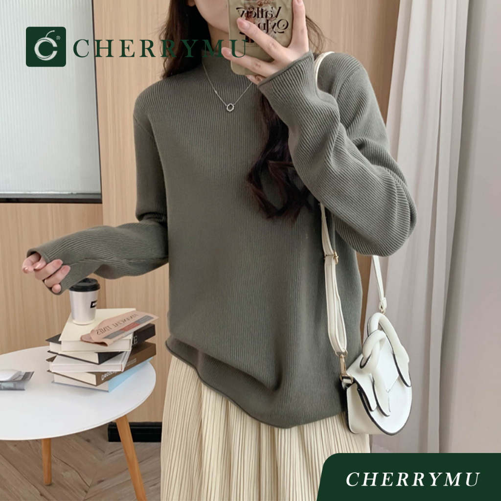 CHERRYMU รุ่น CS152 เสื้อไหมพรมแขนยาว