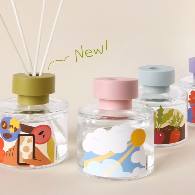 Diffuser 11 กลิ่น✨ l ก้านไม้หอม (ฝาคละสี) หอมเหมือนเดิม แต่น่ารักกว่าเดิม 10 เท่า!💖