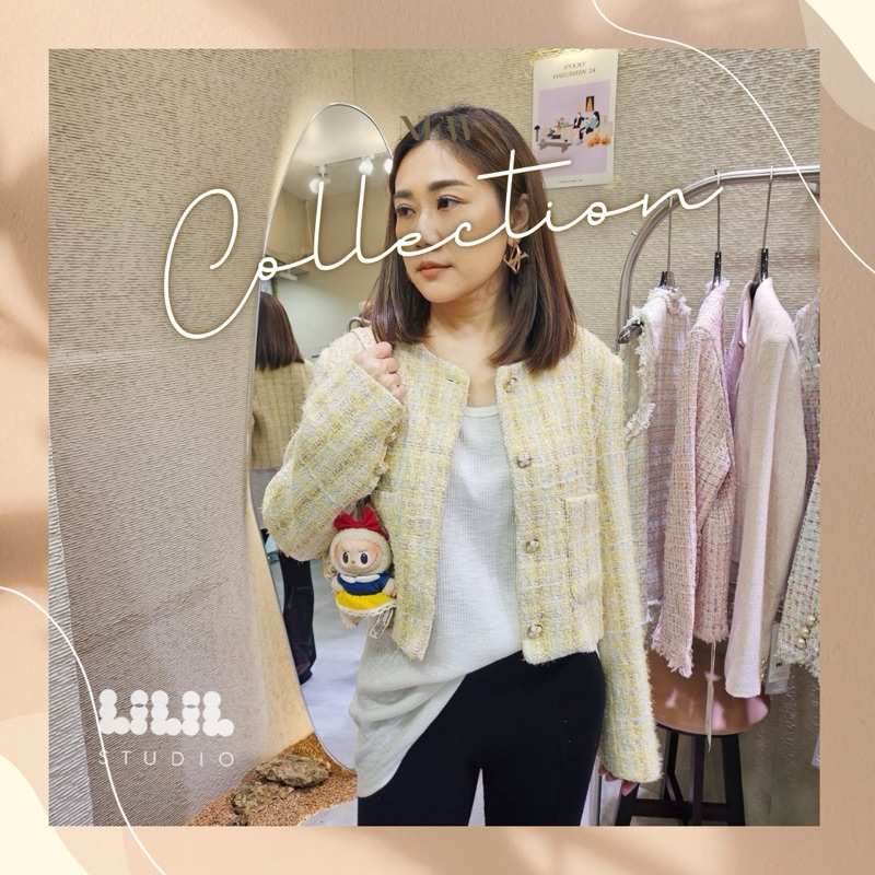 minicloset เสื้อคลุมผ้าทวีต ซับในดีไม่หนา