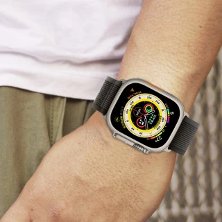 สายกีฬาไนลอนเหมาะสำหรับ iWatch Series11 10 9 8 7 6 5 4 3 2 1 se แฟชั่นและสายสบาย 38mm40mm41mm42mm46mm49mm