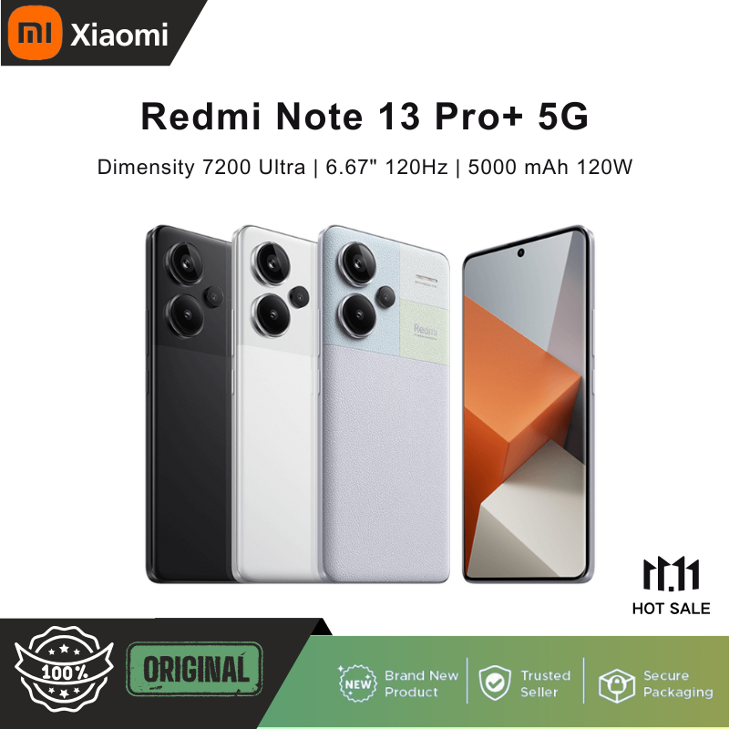 [Global Rom] Xiaomi Redmi Note 13 Pro+ 5G | Dimensity 7200 Ultra | 6.67" 120Hz 1220 x 2712 pixels | 