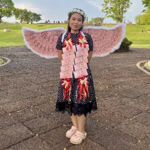 ของขวัญปีกนางฟ้า ปีกนก ปีกผีเสื้อ ปีกกามเทพ ปรับระดับสายเป้/พับได้ (ซองเปล่า40ใบ)(ตะกร้านี้ของคนโต)