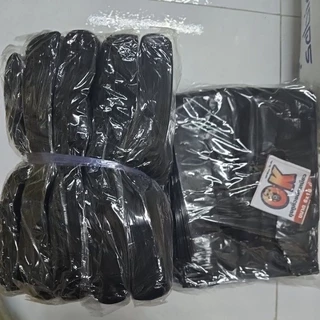 ถุงหูหิ้วสีดำขนาด 6 × 18 นิ้ว บรรจุ 500 กรัม/ห่อ (ใส่เบียร์ได้ 2 ขวด)