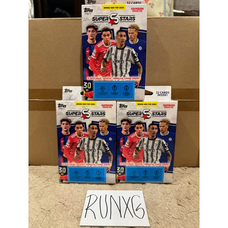 พร้อมส่ง 2022-23 Topps Superstars UEFA Club Competition Hanger Box
