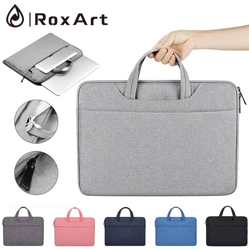 RoxArt Laptop Bag Notebook Case 13/15.6นิ้ว กระเป๋าโน๊ตบุ๊ค กันน้ำ กันกระแทก กันรอยขีดข่วนใช้ได้ทุกยี่ห้อ ซองใส่โน๊ตบุ๊ค