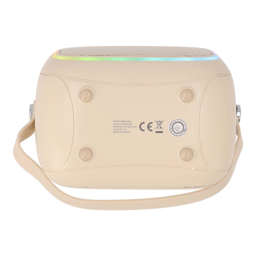 ลำโพง QPLUS LED mini Cube I Cream by Banana IT