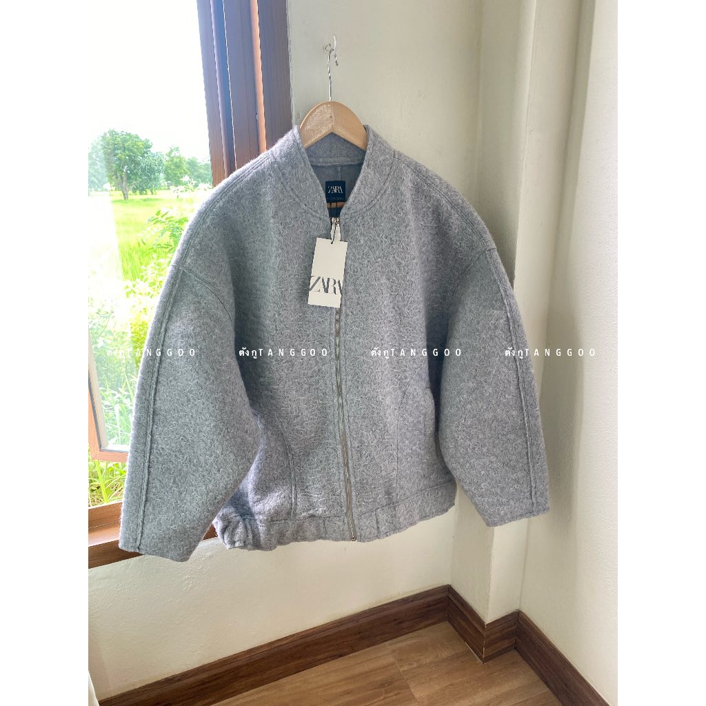 Zara Oversized jacket backet แท้ %
