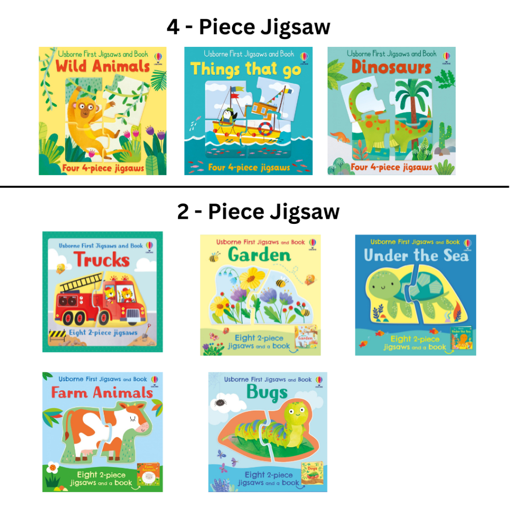 Usborne Jigsaw (Book + Jigsaw) – 2 and 4 Pieces Jigsaw – โปรปัง