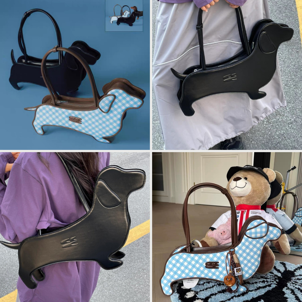 [Preorder] Crying Center Dachshund Bag สินค้าของแท้ 100% กระเป๋าสะพายข้างน้องหมาดัชชุน