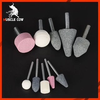 MUSCLE COW ชุดหินเจียรนัย แกน 3 มม. / 6 มม. (5/10 ชิ้น) สำหรับงานเจียร/ขัด/แต่งผิว