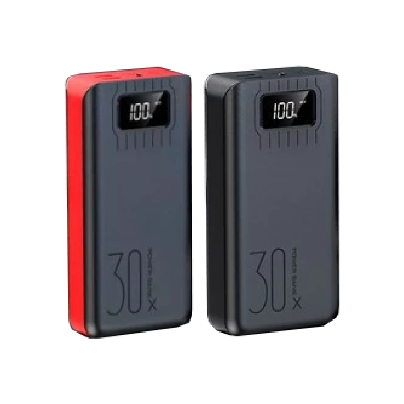 Powerbank Fast Quick Charge LCD With Flash Light แบตสำรองช่องTypeC ชาร์จเร็ว 30000mAh