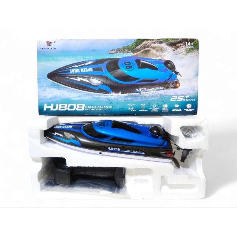 ( ร้านไทย 🇹🇭 พร้อมส่ง ) เรือบังคับ HJ808 เลี้ยวเซอร์โว