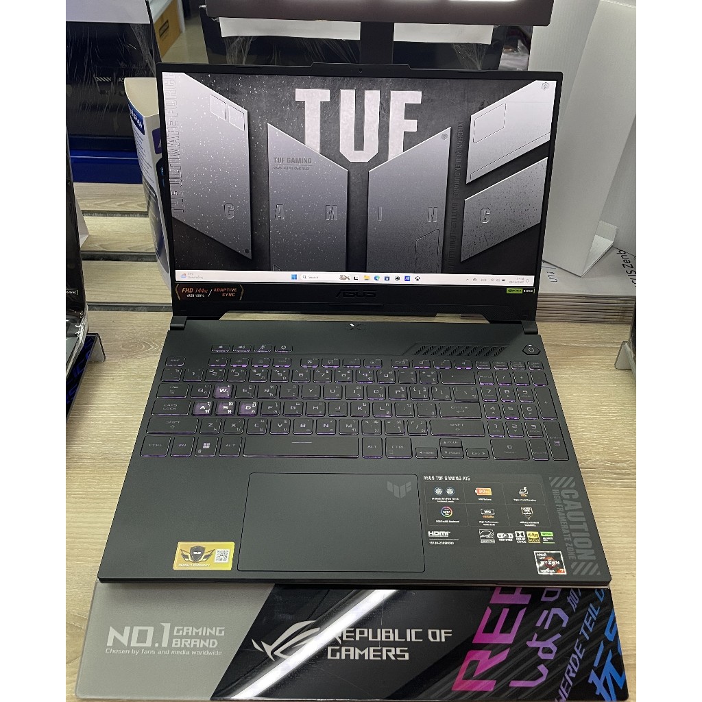 โน๊ตบุ๊ค Asus TUF Gaming A15 FA507NUR-LP037W Mecha Gray